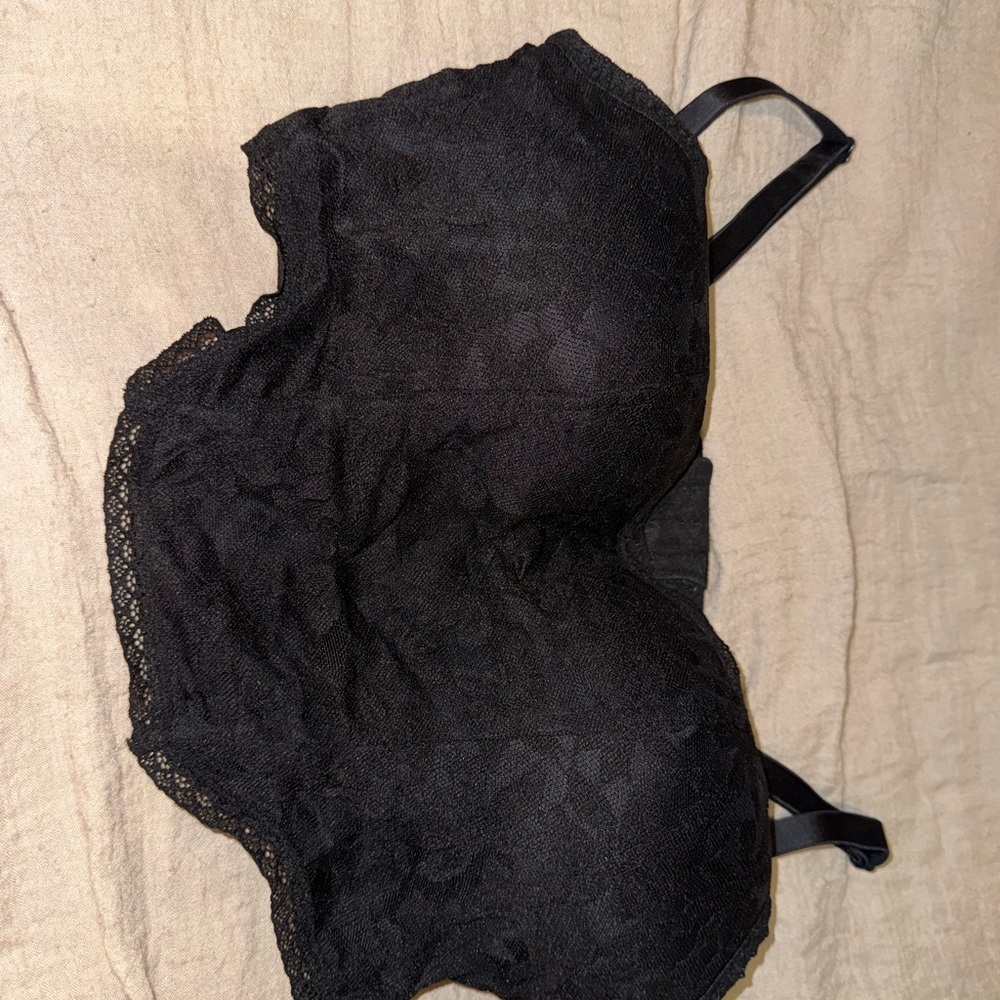 PINK Victoria's Secret Elegant Black Lace Bra